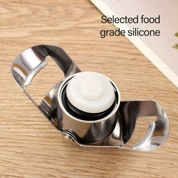 Wine Champagne Stopper Stainless Steel Reusable Sparkling Plugs Bottle Sealer AU