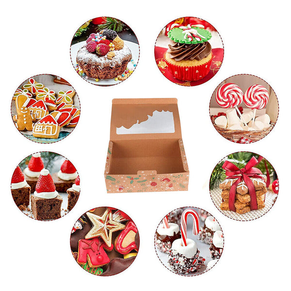 Christmas Cookie Candy Boxes Baking Gift Box Holiday Christmas Treat Box