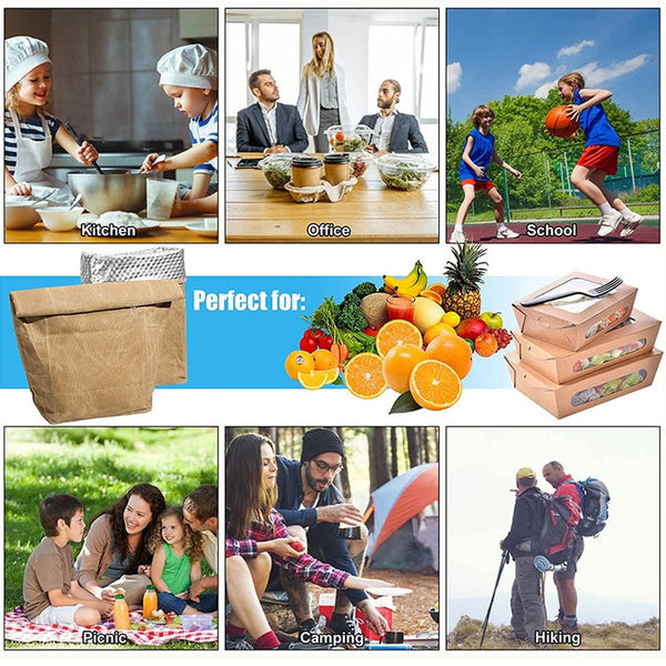 Insulated Kraft Lunch Bag Insulated Lunch Bag Canvas Lunch Bag Picnic Cooler Bag