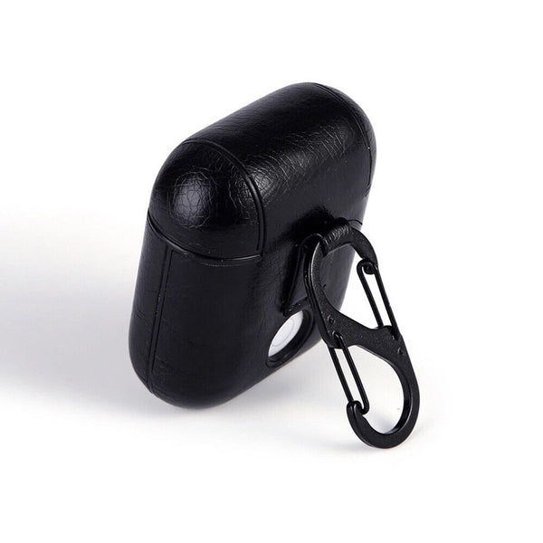 Compatible With Airpods Leather Earphone Protective Case Cover shockproof