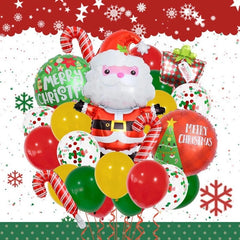 Christmas Balloons – Santa, Christmas Tree & Green Grump Foil Balloon Sets, 5 to 25 Pcs
