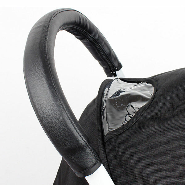 Baby Cover Stroller Pram PU Leather Handle Bar Accessories Protective Grip Case