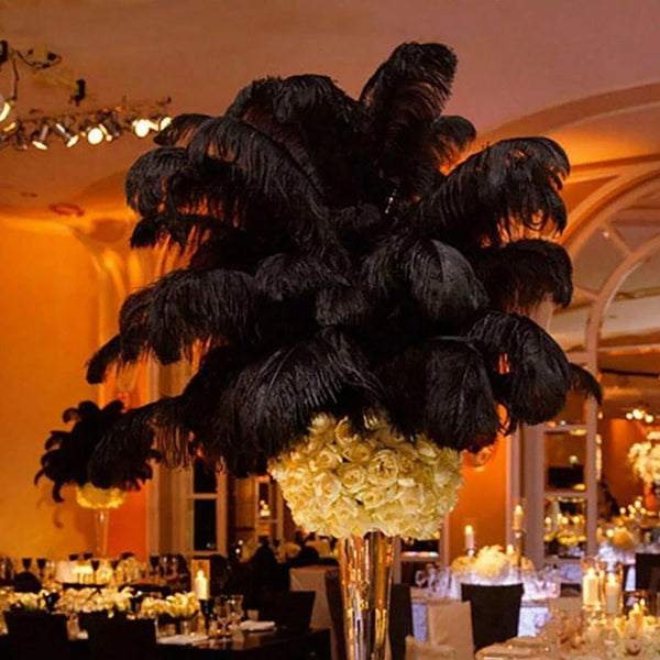 5pcs 35-40cm Extra Large Ostrich Feathers Plume Centerpiece DIY Wedding Decor AU