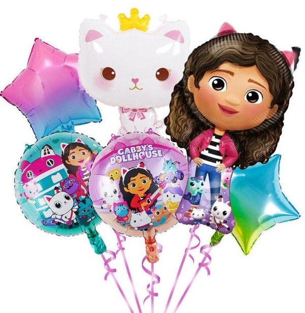 Gabby's Party Tableware Party Supplies Girls Birthday Banner Topper Balloon