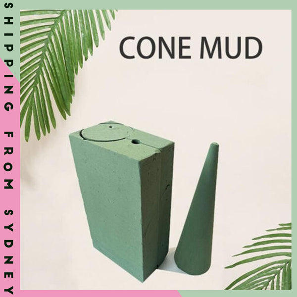 5pcs Cone-Shaped Flower Mud Easy Decorate And Decorate Christmas Floral Ornament