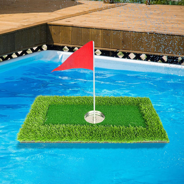 Pool Golf Turf Mat Set Golf Putting Mats Floating Golf Green Pool/Water/Outdoor