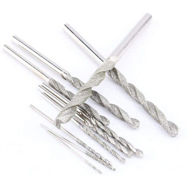 20pcs Diamond Drill Bit Set 4 Sizes 1mm 1.5mm 2mm 2.5mm Twist Tip Jewelry AU