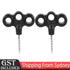 8pcs Screw Tent Stakes Black for Camping Hiking Backpacking Canopy Outdoor AUS