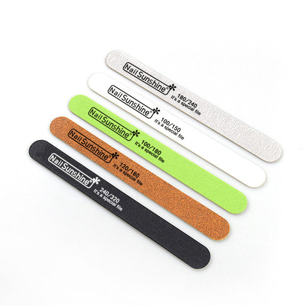 5-50X Double Sided 100/120/180/240 Grit Nail Files Emery Boards Nail Salon Tool