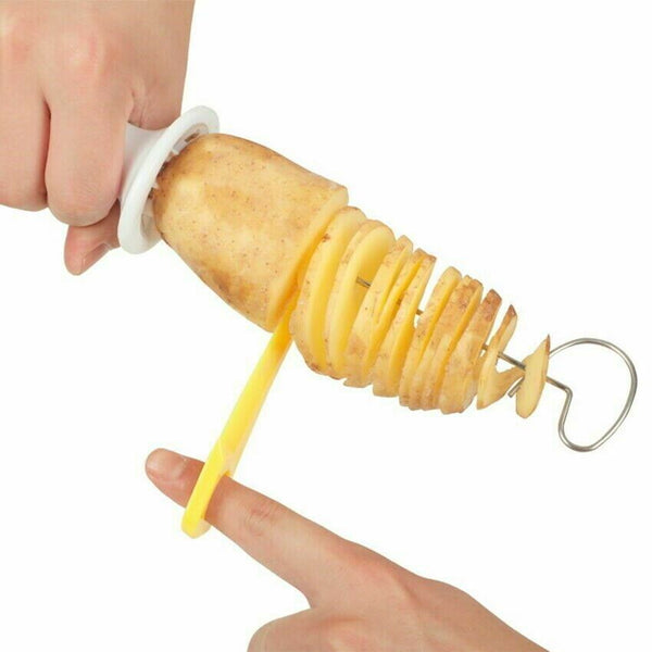 Potato Twister Tornado Slicer Spiral Chips Maker Manual Vegetable Cutter Machine