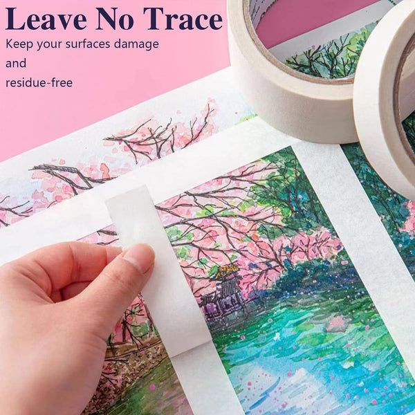 Masking Tape Painting Crepe Paper White 24mm x 25m Housing Tools Painter Art NEW