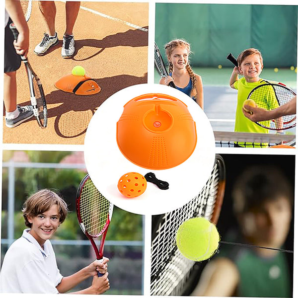 Solo Tennis Trainer Set Single Self-Study Training Device Rebound Ball Practical