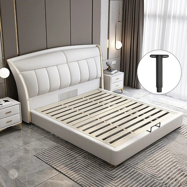 4X Bed Legs Adjustable Retractable Heavy Duty Bed Center Frame Support Feet Leg