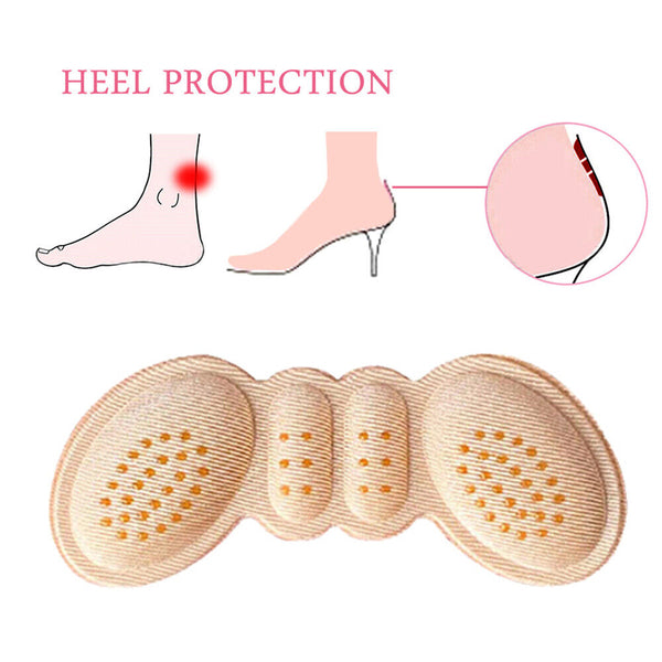 2 Pairs Heel Insole Heel Protectors Heel Pads Shoe Liner Shoe Inserts Heel Grip