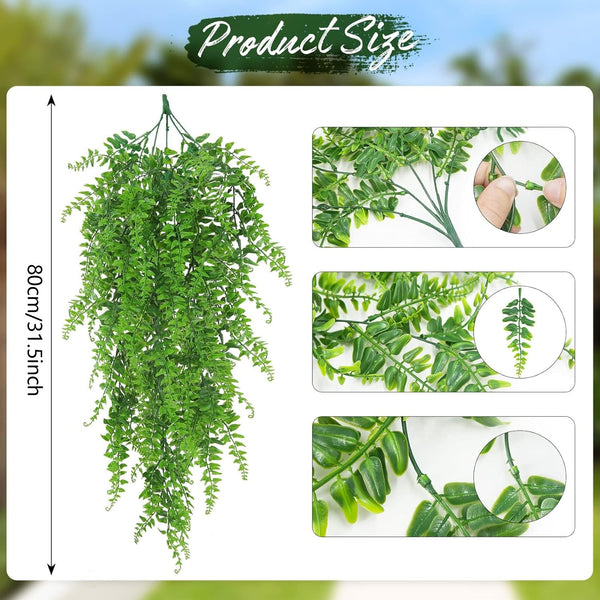 2pcs Artificial Ivy Hanging Vine Garland | Fake Trailing Plants for Home Garden Decor