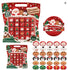 Squishy advent calendar 2026 countdown bag with 25 Christmas squishies: Santas, snowmen, reindeer, penguins and gingerbread
