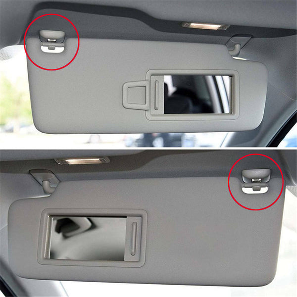 4pcs Sun Visor Clip Holder Hook Bracket For Audi A3A4LA5A6LQ5Q3 8U0857562A Gray