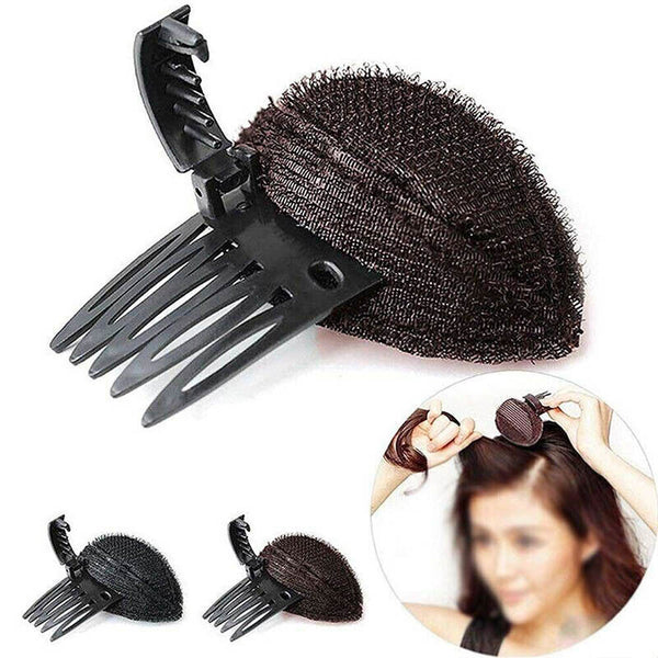 1/2PCS DIY Invisible Hair Volume Increase Fluffy Puff Sponge Pad Clip Comb Girls