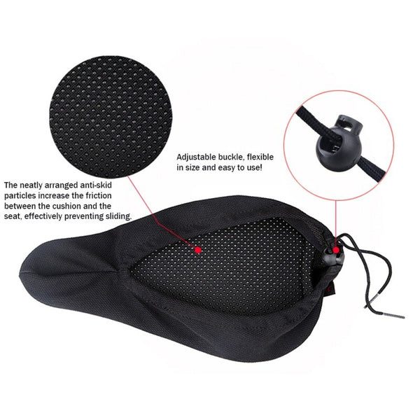 2pcs Bike Seat Cover Cushion | Thick EVA Sponge Bicycle Saddle Comfort Pad