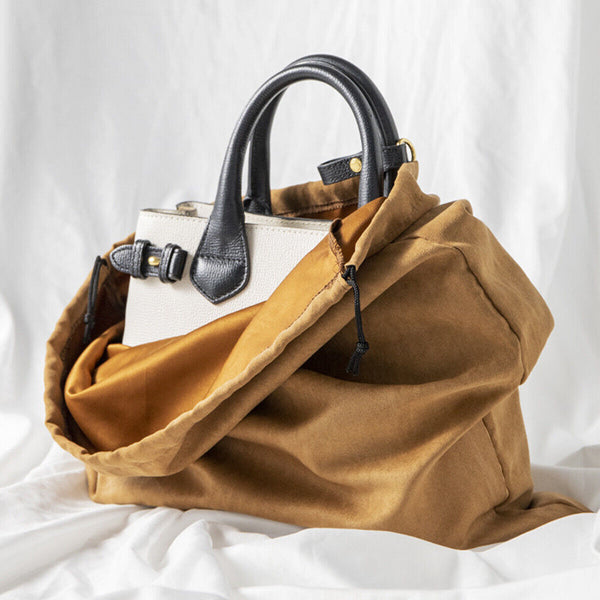4PCS Dust Bags Suede Dust Bag Set Drawstring Storage Bags for Handbag Protection
