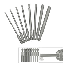 20pcs Hex Key Bit Set 100mm | S2 Steel Magnetic Allen Driver Bits for Drill Impact