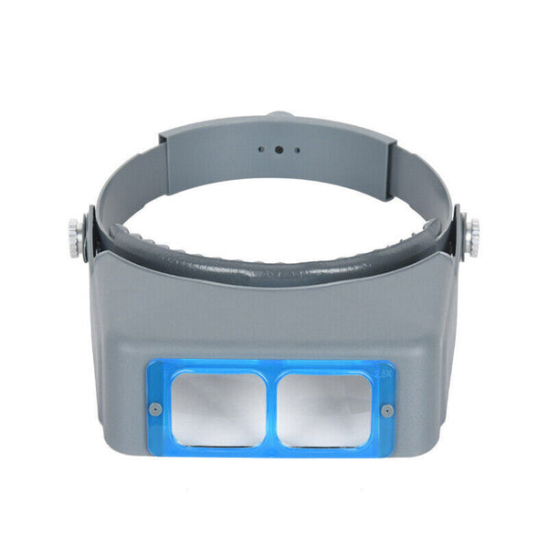 Headband Magnifier Head Wearing Jeweler Reading Magnifying Glass Loupe Optivisor