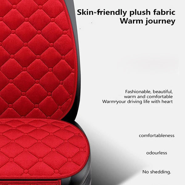 Winter Plush Car Seat Cushion Soft Warm Front Seat Cover Universal Fit