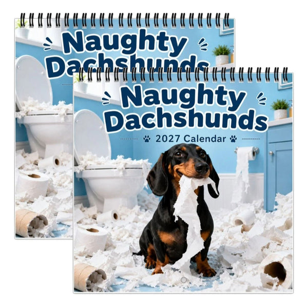 Two dachshund calendars 2027, 2 pack
