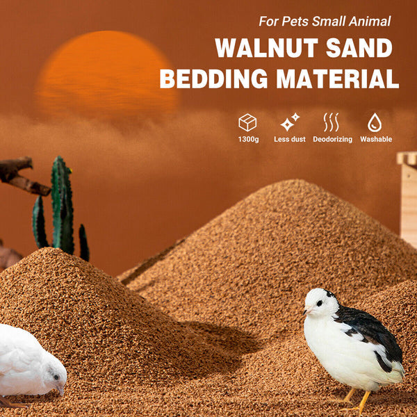 Walnut Sand Bedding Deodorant Dust-free for Chick Quail Deodorant Clean Supplies