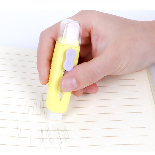 24PCS For Kids Drawing Push Pull Eraser Pencil Eraser Studnet Eraser Soft Brush