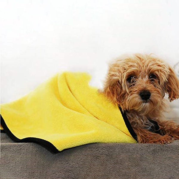 Pet Super Clothes Drying Absorbent Sleepwear Bathrobe Robe Soft Robe Dog Towel