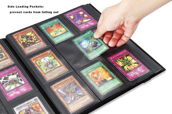 Side-loading pockets keep cards from falling out