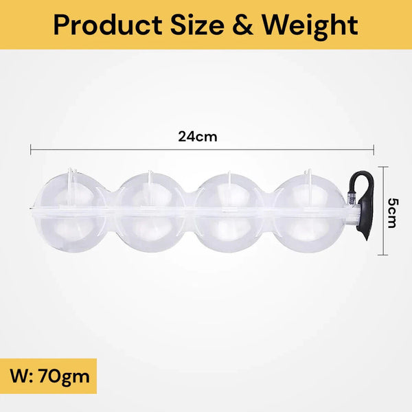 4 Large Ice Ball Maker Cube Tray Big Silicone Mold Sphere Whiskey Round Mould AU