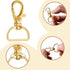 30pcs Gold Swivel Lobster Clasps Trigger Clips Clasp Snap Hook Key Chain Ring AU