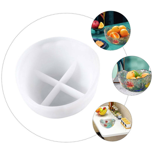 2pcs Large Resin Bowl Silicone Molds | DIY Epoxy Fruit Tray & Storage Dish Mould