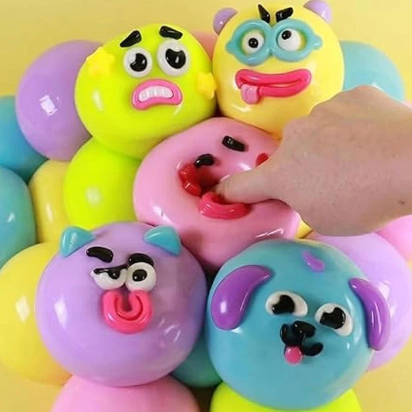 Smushers Face Squishy Stress Relief Toy Soft Slow Rising Sensory Squeeze Ball