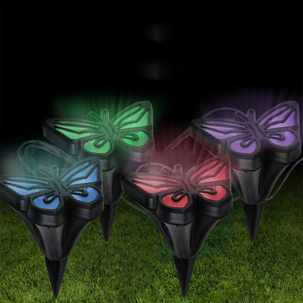 Lawn 4 Paw Print Lights Walkway Dog Path Patio Yard Solar Cute Decor Garden LED