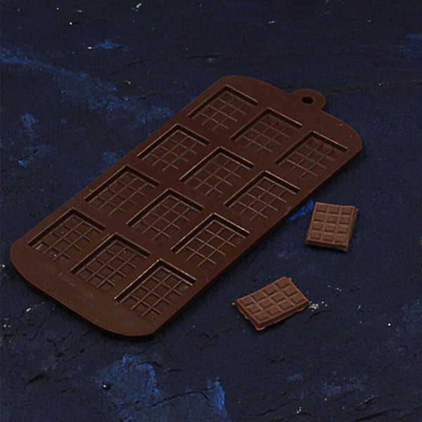 Chocolate Bar Silicone Cookie Baking Cake Candy Ice Tray Jelly Mould DIY Mold