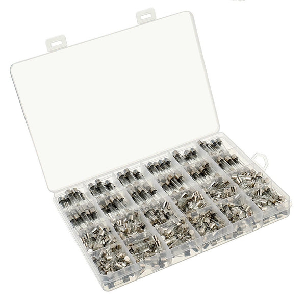 360 Piece Glass Fuse Assortment Kit – Fast Blow 250V Fuse Set in 5x20mm and 6x30mm Sizes