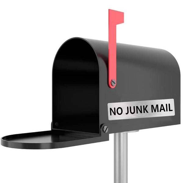 No Junk Mail Door Sign Engraved Plaque Letterbox Sign Self Adhesive Tape