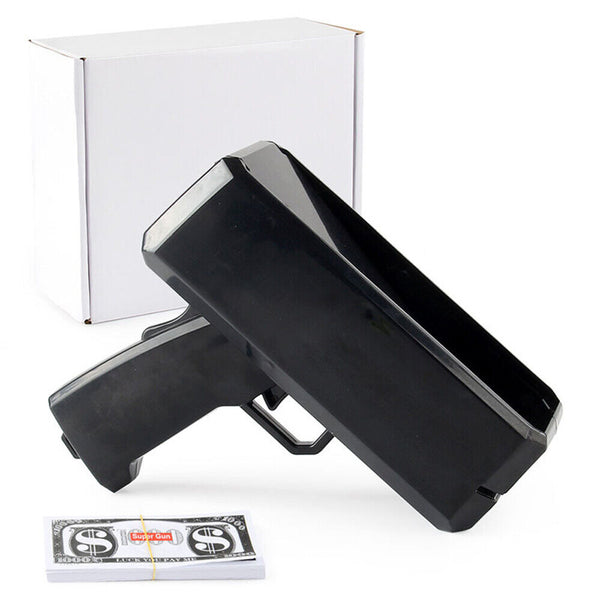 Multi-Coloured Money Shooter Spray Cash Toy Money Gun Prop 100pcs Bill Dispenser
