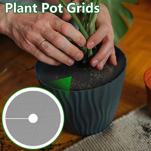 6PCS Plant Pot Soil Covers Garden Pot Mesh Guards Indoor Outdoor Plant Protector