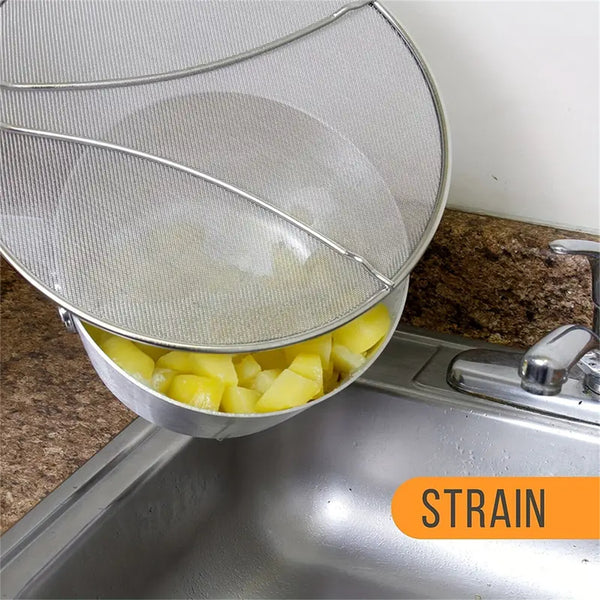 2 Pack Grease Splatter Guards – 33cm Stainless Steel Oil Splash Screens for Frying Pans