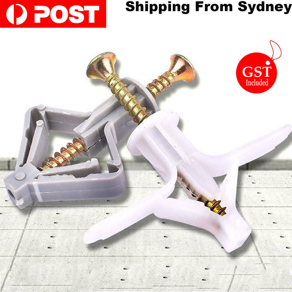 30PCS Toggle Cavity Fastener Dry Wall Anchors Drywall Anchor Plasterboard Screws