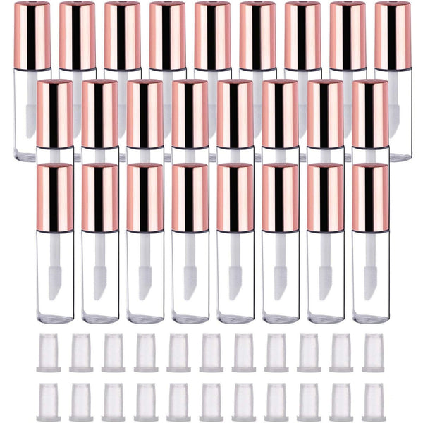 20X 1.2ML Empty Lip Gloss Tubes Containers Mini Lip Bottle Syringes  Tag Labels