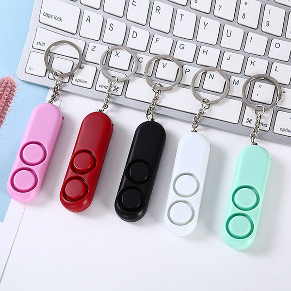 120db Personal Alarm Safety Keychain Panic Security Emergency Torch Keyring AU