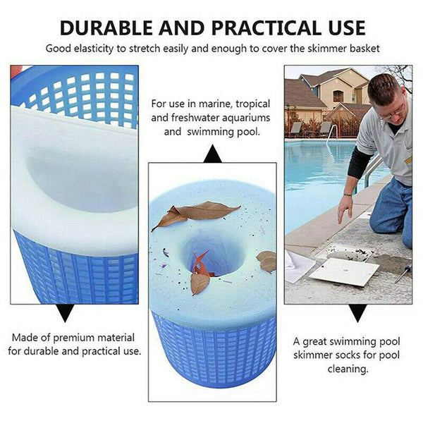 5-30PCS Swimming Pool Skimmer Socks Baskets Skimmers Net Filter Storage Bag AU