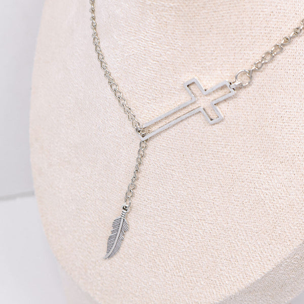 Exaggerated Retro Cross Necklace for Women Unique Statement Jewelry Gift Idea