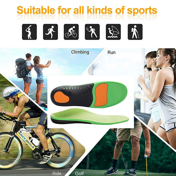 Flat Foot Arch Support Insert Orthotic Insoles Fasciitis High Plantar Feet Pad