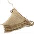 2pcs Rustic Hessian Bunting Banner | Jute Triangle Flags for Wedding Party Garden Decor